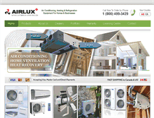 Tablet Screenshot of airlux.ca